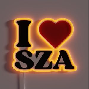 I Heart Sza RGB Neon Sign