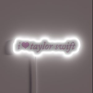 I Heart Taylor Swift Coquette Cute Pink RGB Neon Sign I Heart Taylor Swift Coquette Cute Pink RGB Neon Sign