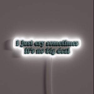 I Just Cry Sometimes It S No Big Deal Dance Moms Tiktok RGB Neon Sign I Just Cry Sometimes It S No Big Deal Dance Moms Tiktok RGB Neon Sign