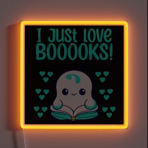 I Just Love Booooks RGB Neon Sign