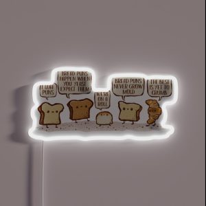 I Loaf Bread Puns RGB Neon Sign