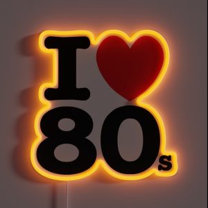 I Love 80s RGB Neon Sign I Love 80s RGB Neon Sign