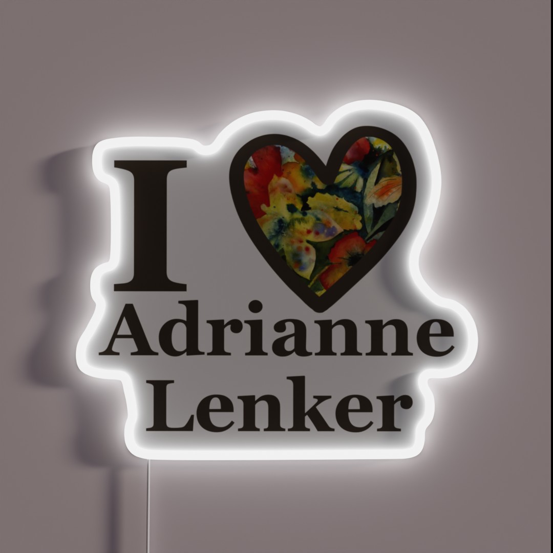 I Love Adrianne Lenker RGB Neon Sign I Love Adrianne Lenker RGB Neon Sign