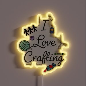 I Love Crafting RGB Neon Sign