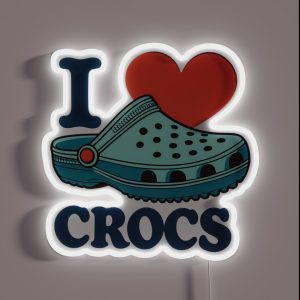 I Love Crocs RGB Neon Sign I Love Crocs RGB Neon Sign