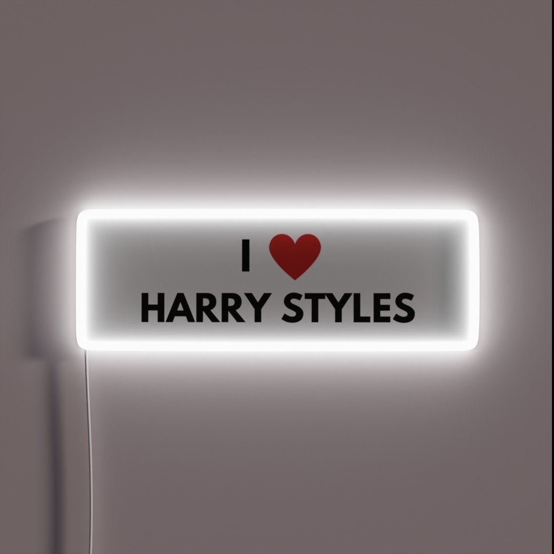 I Love Harry Styles RGB Neon Sign I Love Harry Styles RGB Neon Sign