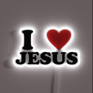 I LOVE JESUS RGB Neon Sign