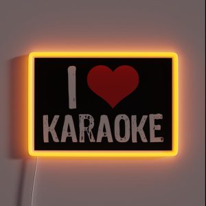 I Love Karaoke RGB Neon Sign I Love Karaoke RGB Neon Sign