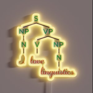 I Love Linguistics RGB Neon Sign
