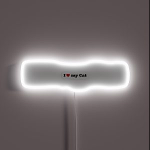 I Love My Cat RGB Neon Sign I Love My Cat RGB Neon Sign