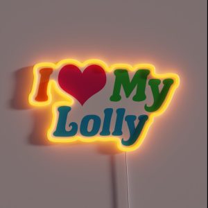 I Love My Lolly RGB Neon Sign