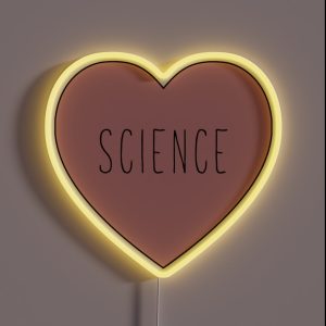 I Love Science Heart RGB Neon Sign