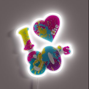 I Love The 80 S RGB Neon Sign