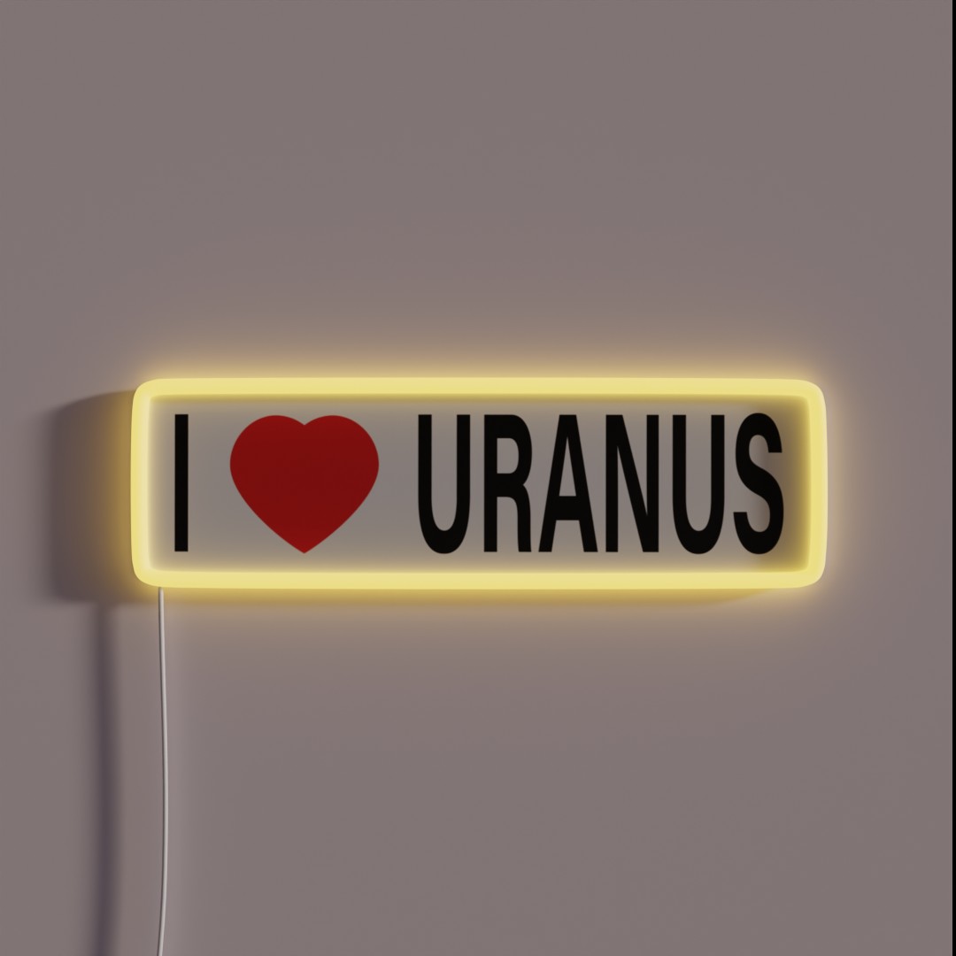 I Love Uranus RGB Neon Sign I Love Uranus RGB Neon Sign