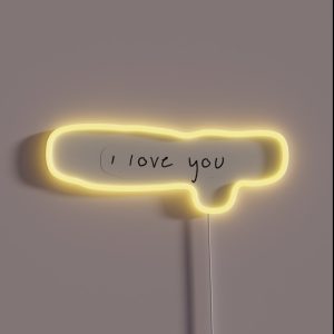 I Love You In Bils Handwriting RGB Neon Sign