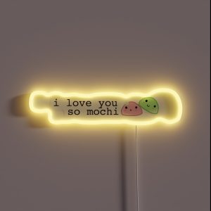 I Love You So Mochi RGB Neon Sign I Love You So Mochi RGB Neon Sign