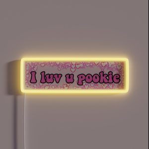 I Luv U Pookie RGB Neon Sign