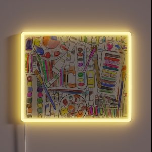 I M Addicted To Art Supplies Color Version RGB Neon Sign