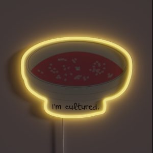 I M Cultured Petri Dish RGB Neon Sign