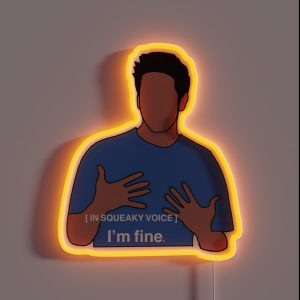 I M FINE RGB Neon Sign