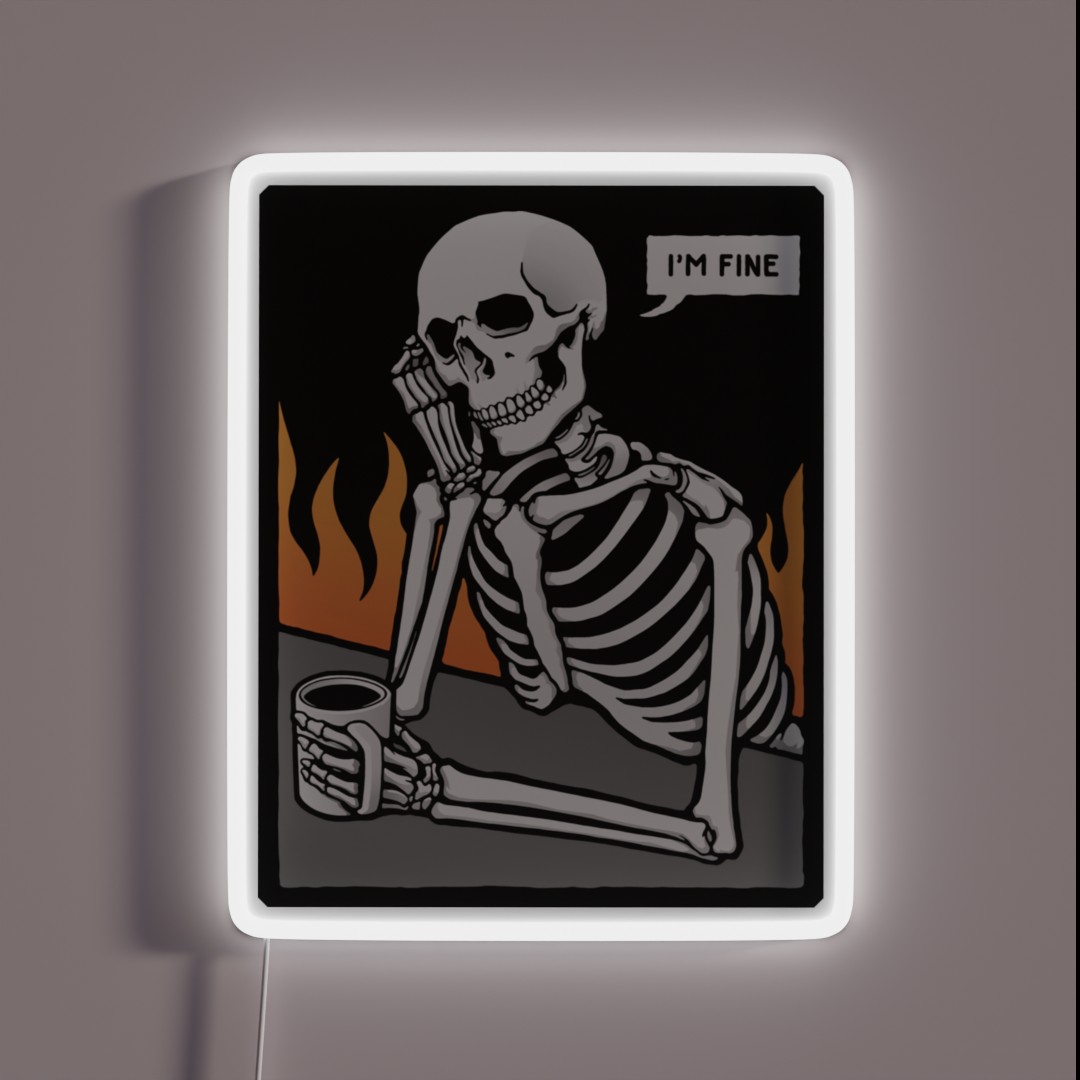 I M Fine RGB Neon Sign I M Fine RGB Neon Sign