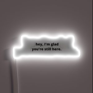 I M Glad You Re Here RGB Neon Sign