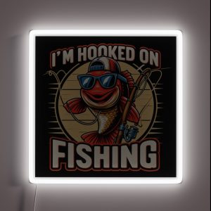I M Hooked On Fishing RGB Neon Sign I M Hooked On Fishing RGB Neon Sign