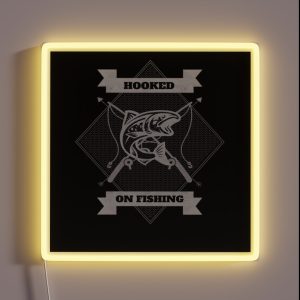 I M Hooked On Fishing White RGB Neon Sign I M Hooked On Fishing White RGB Neon Sign