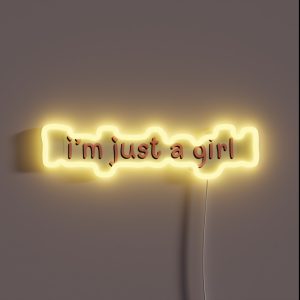 I M Just A Girl RGB Neon Sign I M Just A Girl RGB Neon Sign
