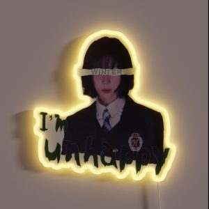 I M Unhappy Aespa Winter RGB Neon Sign I M Unhappy Aespa Winter RGB Neon Sign