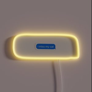I Miss My Cat RGB Neon Sign I Miss My Cat RGB Neon Sign