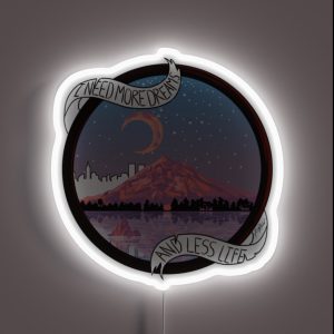 I Need More Dreams And Less Life RGB Neon Sign