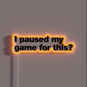 I Paused My Game For This RGB Neon Sign
