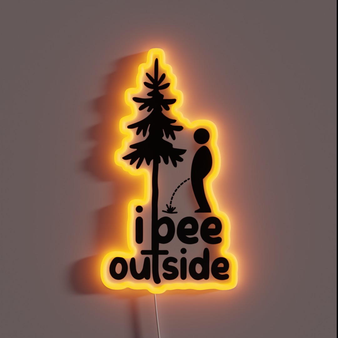 I Pee Outside RGB Neon Sign I Pee Outside RGB Neon Sign