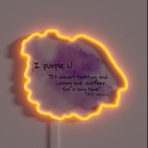 I Purple U RGB Neon Sign