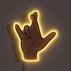 I Really Love You In ASL I RGB Neon Sign