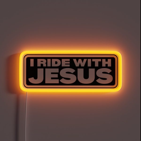 I Ride With Jesus RGB Neon Sign