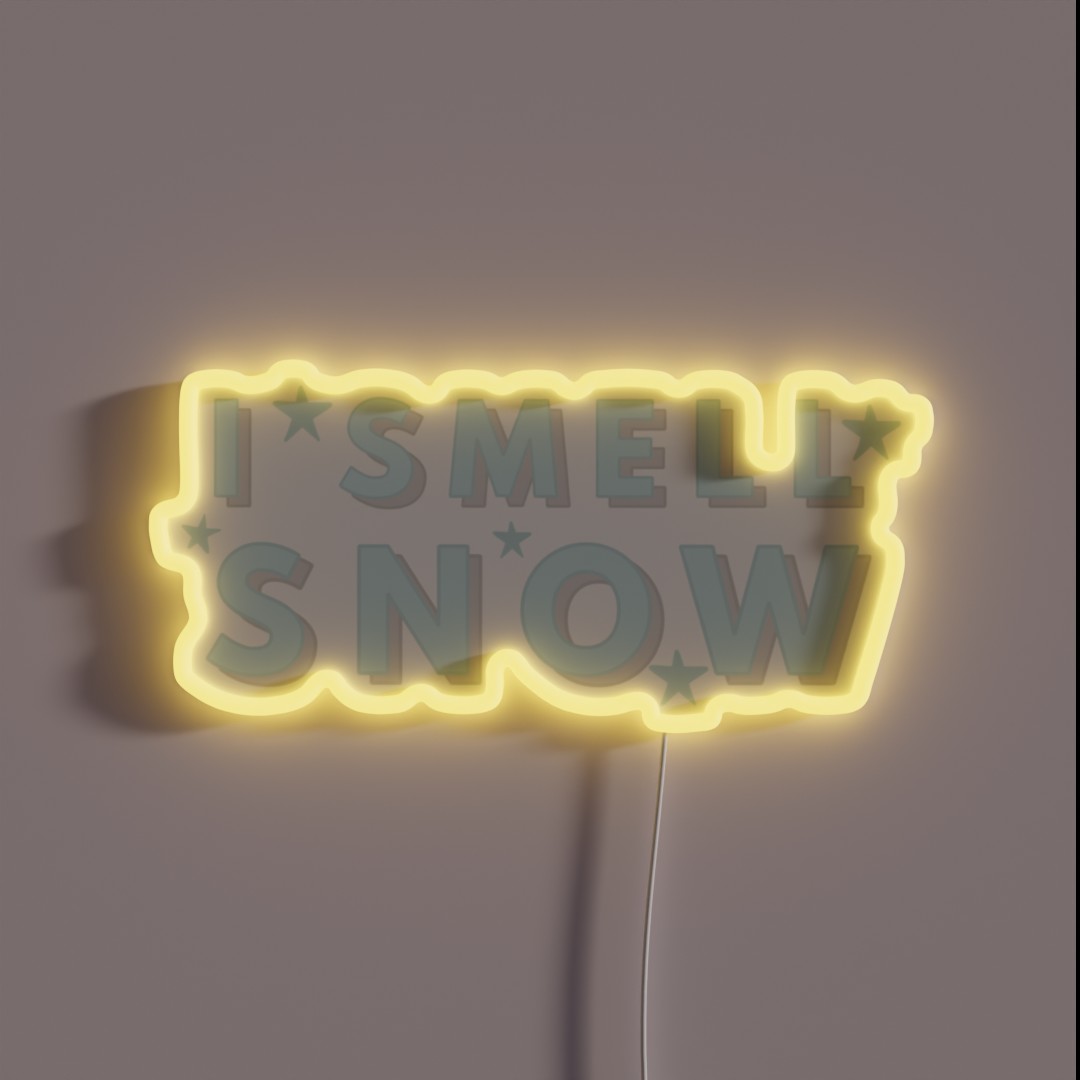 I Smell Snow Quote RGB Neon Sign I Smell Snow Quote RGB Neon Sign