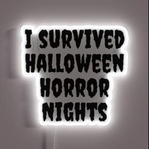 I Survived Halloween Horror Nights RGB Neon Sign