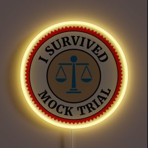 I Survived Mock Trial RGB Neon Sign