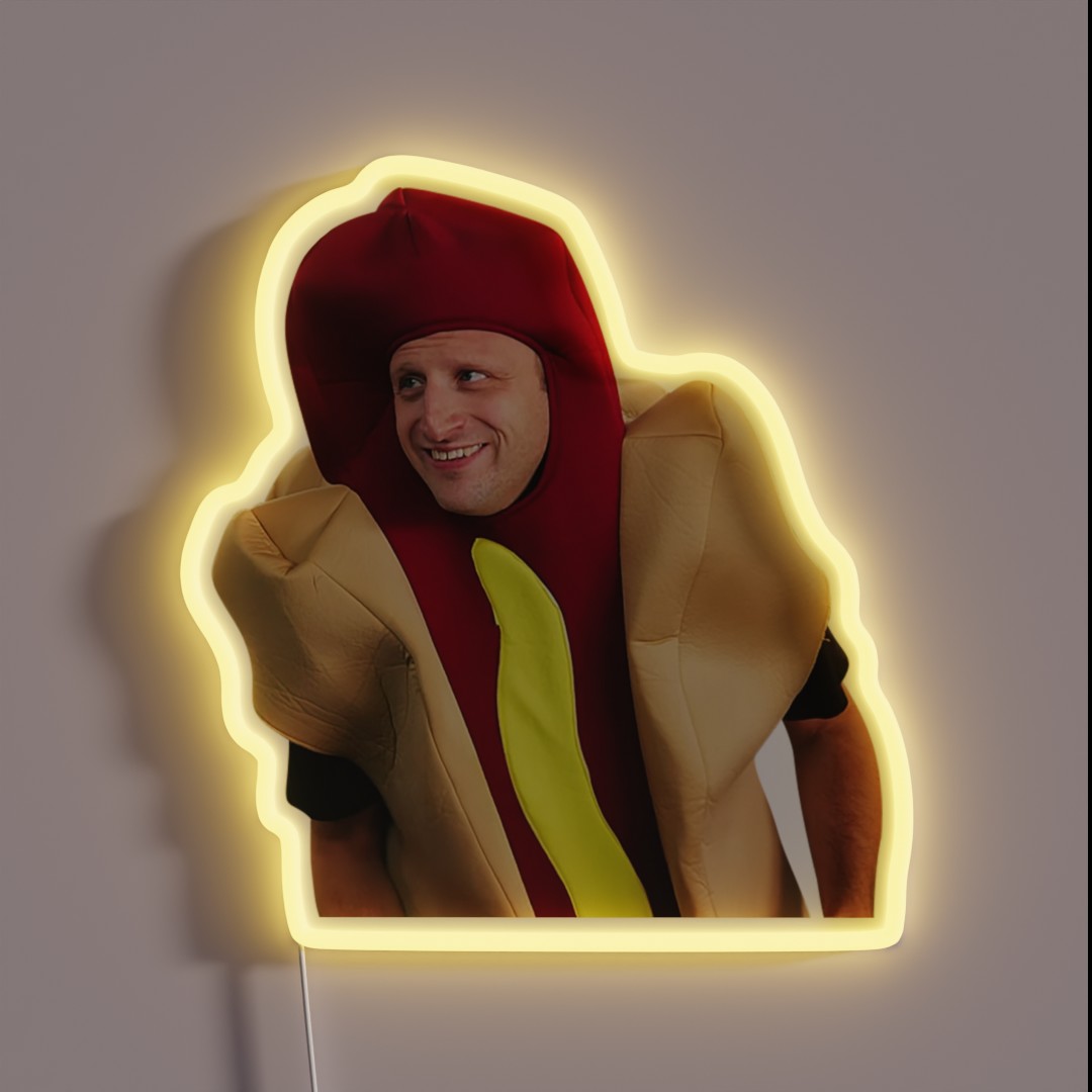 I Think You Should Leave Hot Dog RGB Neon Sign I Think You Should Leave Hot Dog RGB Neon Sign