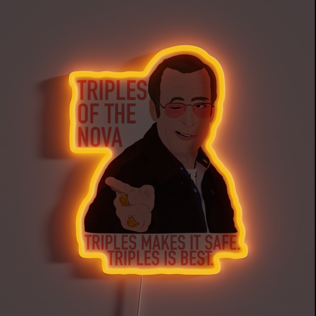 I Think You Should Leave Triples Of The Nova RGB Neon Sign I Think You Should Leave Triples Of The Nova RGB Neon Sign