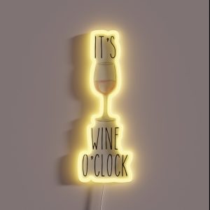 I Ts Wine O Clock 2 RGB Neon Sign I Ts Wine O Clock 2 RGB Neon Sign