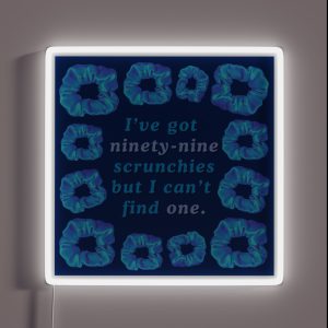 I Ve Got Ninety Nine Scrunchies But I Can T Find One RGB Neon Sign