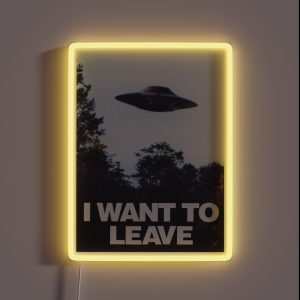 I Want To Leave RGB Neon Sign