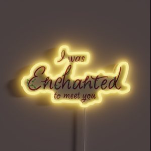 I Was Enchanted To Meet You RGB Neon Sign