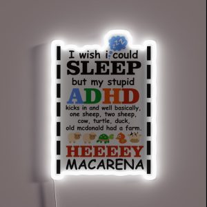 I Wish I Could Sleep But My Stupid ADHD Kicks In 1 RGB Neon Sign