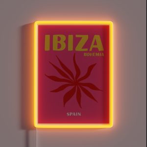 Ibiza Bohemia Print RGB Neon Sign Ibiza Bohemia Print RGB Neon Sign