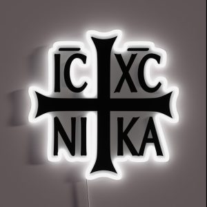 IC XC NIKA Cross Christian Orthodox RGB Neon Sign