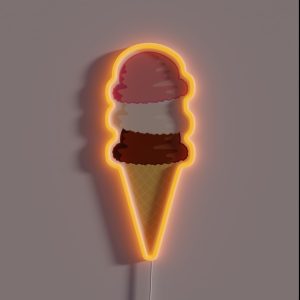 Ice Cream Cone RGB Neon Sign Ice Cream Cone RGB Neon Sign